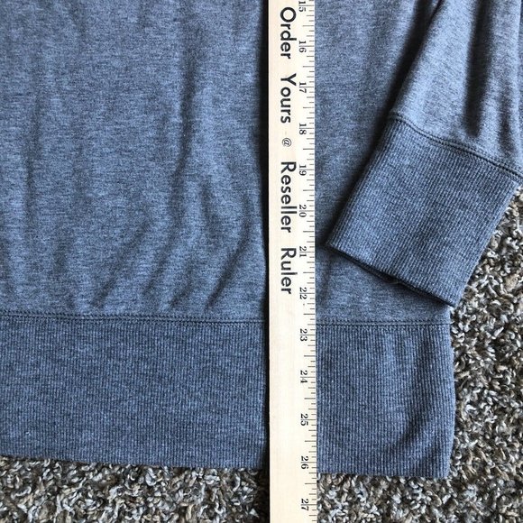 Gaiam Sweater Womens Medium Gray Pullover Long Sleeve Casual Zipper Lightweight - Picture 10 of 12